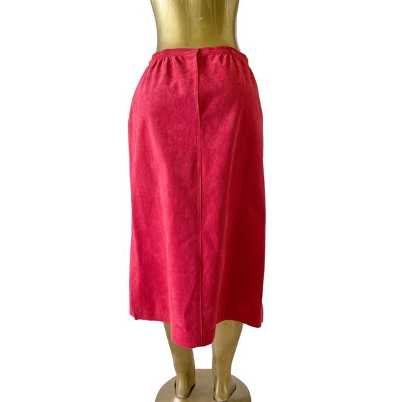 NEIMAN MARCUS Abe Scrader Womens Size 14 Vintage Faux Suede Jacket Skirt Set - Picture 7 of 16